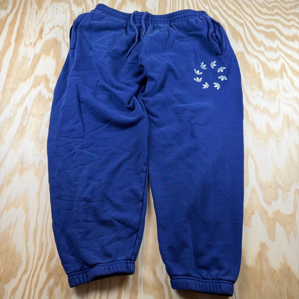 Adidas Adicolor Shattered Trefoil Sweatpants XL Men Zipped Pockets Swirling Logo - Picture 1 of 6